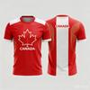 T-shirt con Stampa Foglia d'Acero Stampa 3D Traspirante Asciugatura Rapida Moda Streetwear Sport