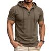 Herren Polohemden Kurzarm Mit Kapuze Klassische Passform Polohemden für Herren Stilvolle T-Shirts für Herren Übergroße T-Shirts für Herren