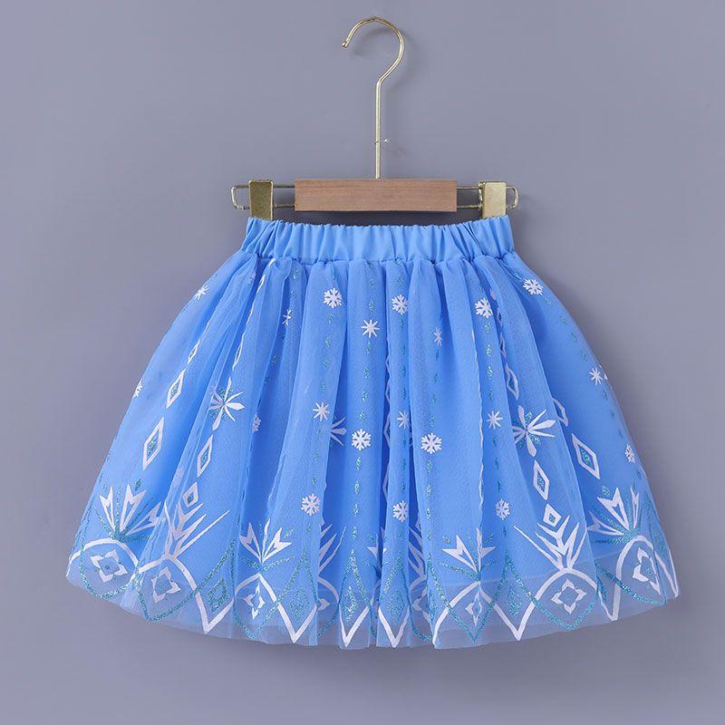 Girls' Colorful Pink Half Skirt New Baby Puff Mesh Versatile Dance Short Skirt