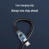 6A Ultra-Fast Charging Dual Type-C Braided Data Cable for Huawei, Vivo, Xiaomi, Honor, Oppo
