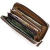 Hamnett Wallet Made of High Quality Domestic Soft Round Brown [Catherine London] Leather, Soft, Zipper,