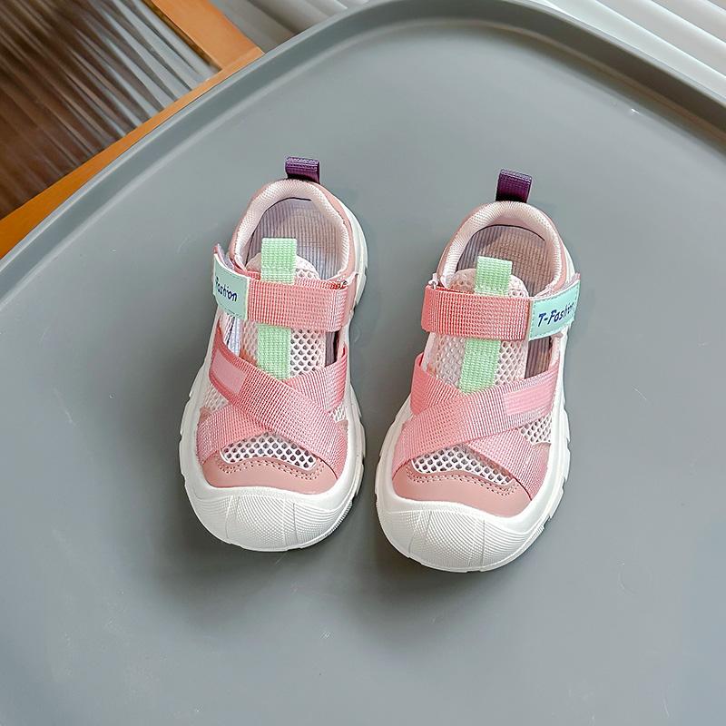 New Kids Sandals for Girls 2024 Summer Sandals for Boy Cut-outs Mesh Children Causal Sports Running Sandals Fashion Versatile