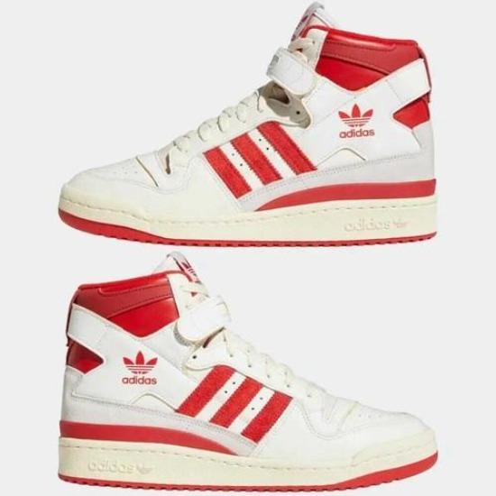 adidas Forum 84 High Cloud White Team Power Red GY6972 Men's Size