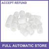 Twenty PVC 19mm Exterior Wheel Lug Nut Bolt White Universal