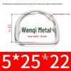 304 Stainless Steel Semi-circular D-Ring Bag Strap & Hat DIY Seamless Triangle Buckle.