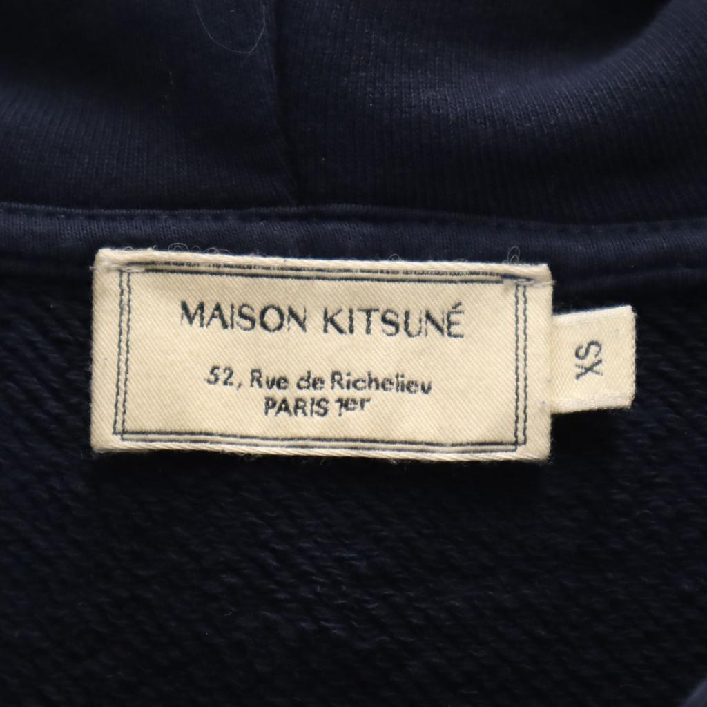 MAISON KITSUNE Made in Portugal Long sleeve Zip hoodie XS Navy Men's Used