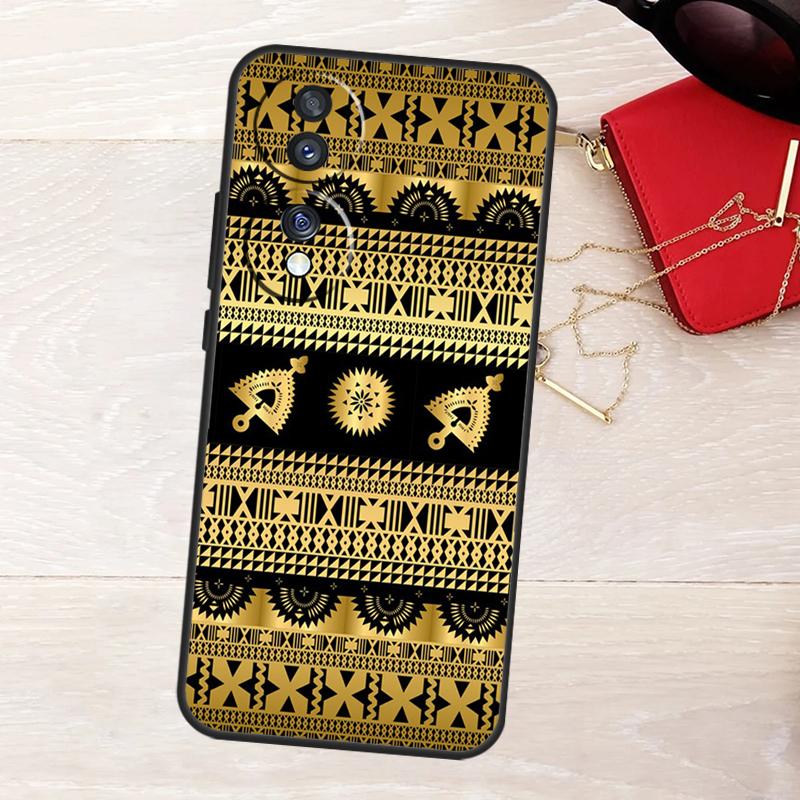 Fijian Masi Tapa Case For Honor 400 Pro 200 Lite 50 70 90 X9a X9b X9c X9d X8a X8b X8c Magic 5 6 7 8 Pro Cover