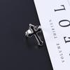 Cross Long Chain Retro For Girls Punk Zinc Zinc Alloy Drop Earrings Women Open Rings Korean Finger Rings