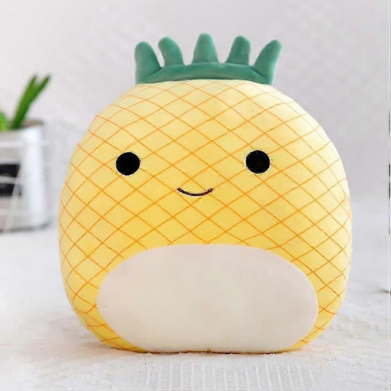 Nový originál: 11palcové plyšové hračky ananasu Velmi měkká plyšová roztomilá plyšová panenka Měkká plyšová hračka na mazlení Polštář Zrekonstruovaný: 11palcový plyšový polštářek ve tvaru ananasu
