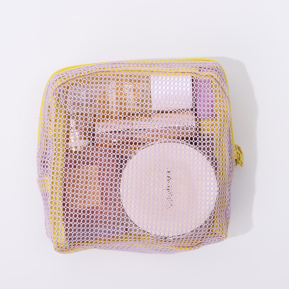 Dopamine Color Mesh Cosmetic Bag Candy Color Coin Purse Fashion Storage Bag