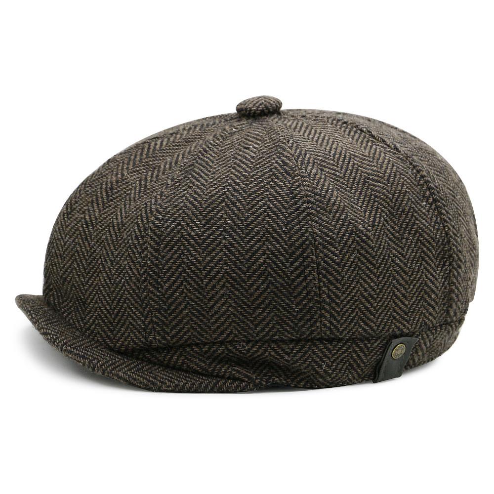 Wool Blend Octagon Hat For Men Women With Adjustable Fit For Winter Outdoor Casual Wear