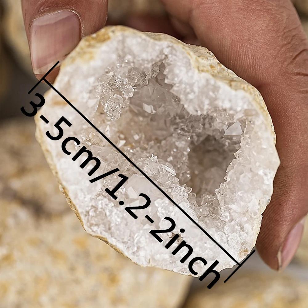 8Pc Set Natural Agate Geode Crystal Cluster - Raw Mineral Specimen For Crystal Collection Healing Lucky Collection Gift