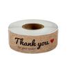 Popular Kraft Paper Thank You Sticker Label
