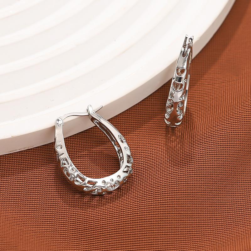 

Стильные полые серьги, простые универсальные серьги, серьги-пусеты, женские серьги-кольца серебряный