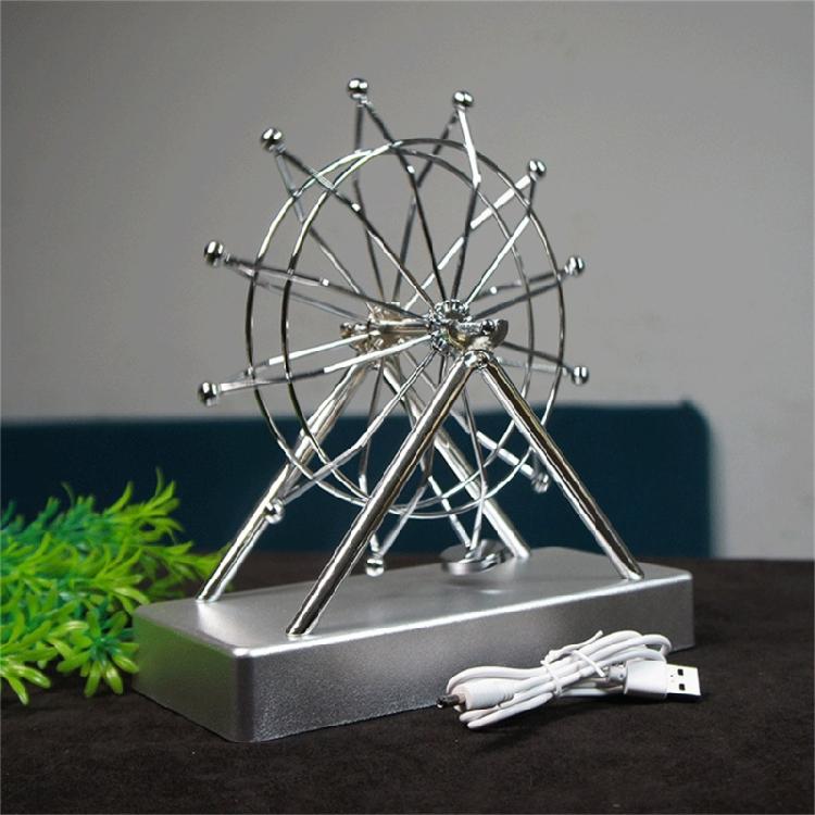 Electric Perpetuals Motion Machine Ferris Wheel Sciences Kinetics Artwork Ornament Home Decors Ferris Wheel Balance Toy