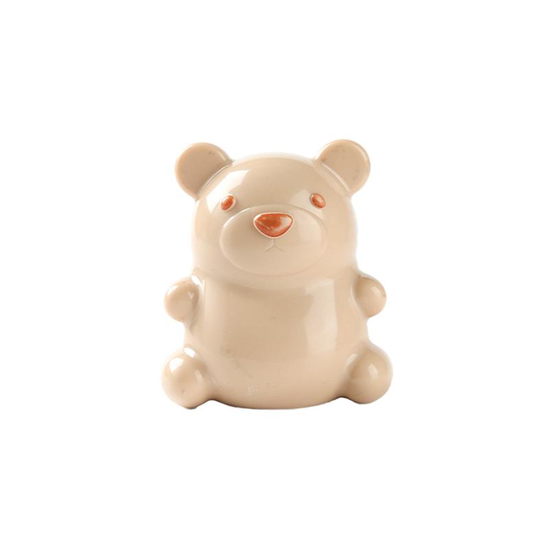 Nail Brush - Cute Bear Shaped Handle Grip Nail Brush | Children s Nail Cleaning Brush Massage Brush бежевый