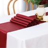 High-Density Satin Table Runner for Weddings & Banquets - Solid Color Polyester Table Decoration