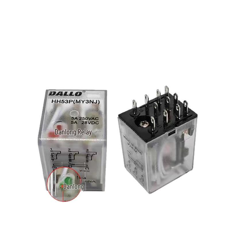 DALLO Danlong HH52P/53P/54P/62P-L Miniature Relay with Silver Contact Intermediate Relay DC