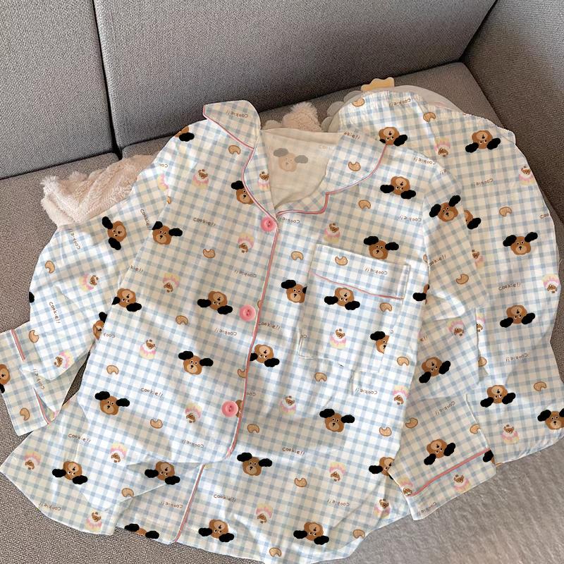 Pijama Coração Roxo Primavera Outono para Mulheres Moda Manga Comprida tops e Calças roupa de dormir Elegante de Alta Qualidade Confortável Lapela Roupa de Descanso