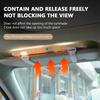 HD Car Mirror for Sun Visor Large Touchscreen with 3X Magnifying Vanity Mirror 3 Color Light Adjustable Interior Rearview Mirror