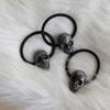 Skull Hair Rope Hair Scrunchie for Women 3D Skull Head Hairband Teens Girl Vintage Hair Tie Ponytail Hair Band Headpiece