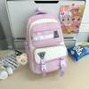 New schoolbag for men and women, junior high school students, high value, casual and dirt-resistant students, large-capacity backpack for women