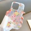 Mobile Phone Cases for iPhone 11 13 15 Pro Max 12 14 Pro Max Case iPhone 16 15 Plus 13 Pro 12 Frosted Texture Painted Cartoon Flowers