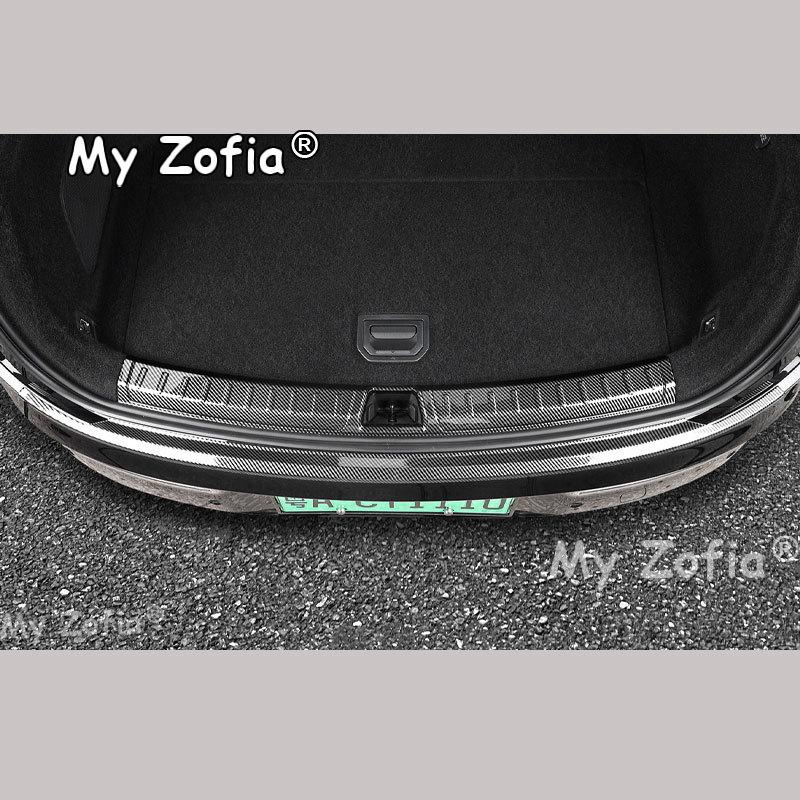 For Zeekr 7GT 2025 2026 Carbon Fiber Rear Bumper Sill Plate Anti-Scratch Trunk Door Sill Protector Cover Exterior Accessories