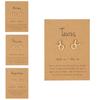 Zodiac Sign Ear Studs With Alloy Material And Creative Constellation Pattern For Gifts