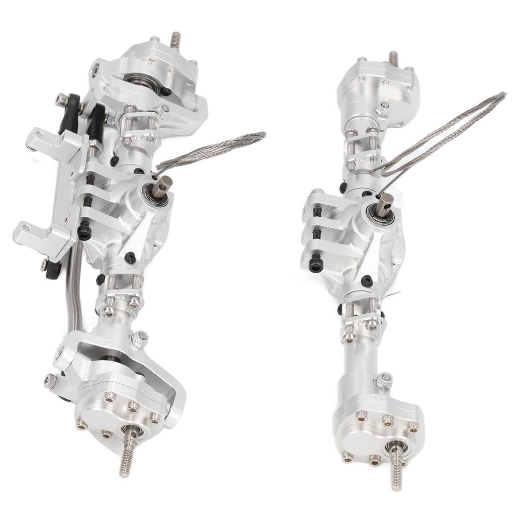 RC Front Rear Portal Axle Set with Pedal Servo Aluminum Alloy for Axial SCX10 I II III AXI03007