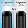 2pack 700x35-43c Bike Inner Tube With 2 Rim Strip Schrader Valve Rubber Bike Tire Tube For 700c Roa - RiRi