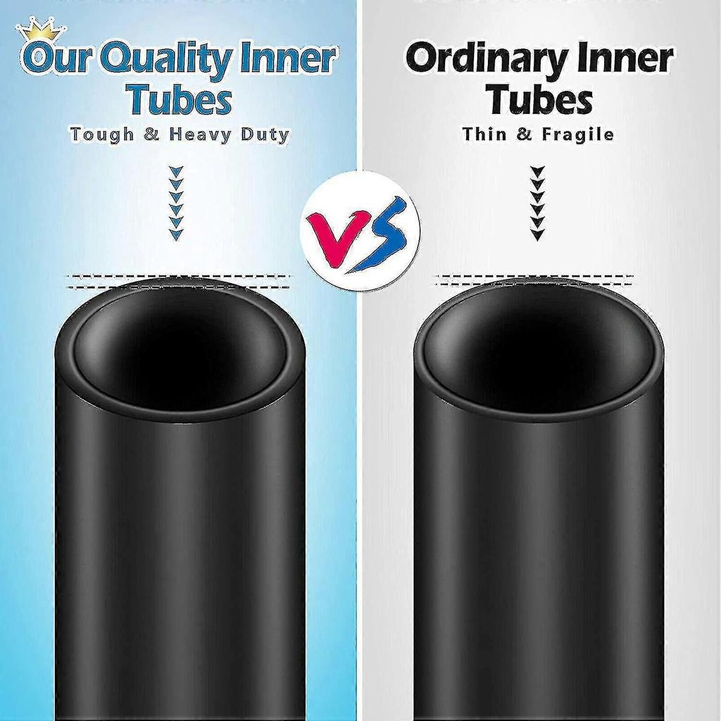 2pack 700x35-43c Bike Inner Tube With 2 Rim Strip Schrader Valve Rubber Bike Tire Tube For 700c Roa - RiRi