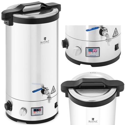 Mash Kettle for Beer Production with Timer Made of Stainless Steel 30110C LED 2500 W 30 L