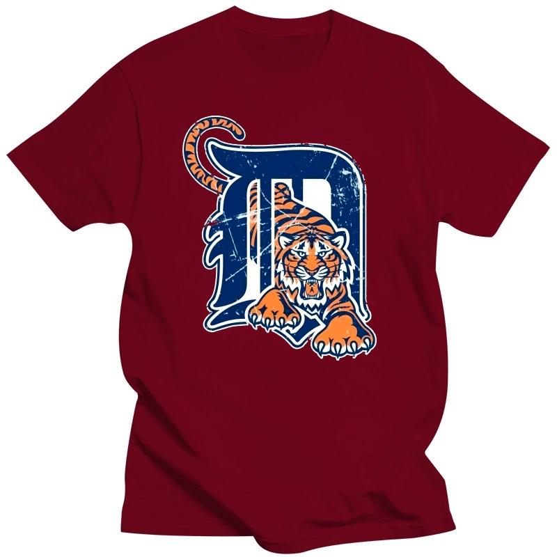 

New Baseball Clothes Unisex Gift Tiger Mascot Distressed Detroit Base oversized t shirt graphic t shirts Unisex clothing harajuku S