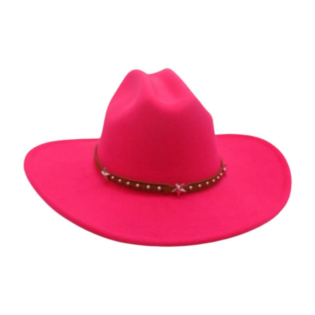 Jazz Hat Lady Fried Street Concave Shape Internet Celebrity Top Hat New British Style Wide Brim Woolen Fashion Simple Cowboy Hat