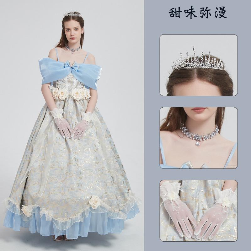 Snow White Ariel Anna Cinderella Bell Elsa Dress Adult Performance Costume