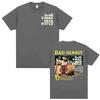Rapper Bad Bunny T-shirt Debi Tirar Mas Fotos Album Graphic T-shirts Men Women Street Vintage High Quality Comfort T Shirts