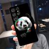 Cartoon Cute Panda Bear Cover For Samsung Galaxy S24 Ultra S25 S22 S23 Plus S20 S21 FE S9 S10 S23 FE Phone Case