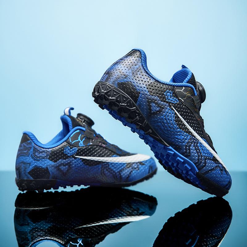 New Children's Rotating Buckle Broken Nail Training Football Shoes, Girls and Boys, Primary School Students Sports Competition Training Shoes Men
