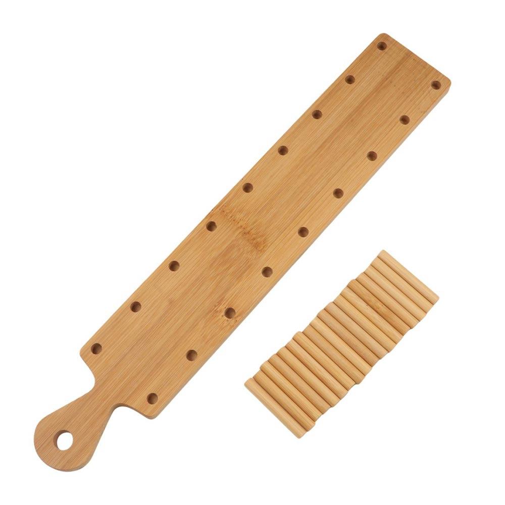 Eco Friendly Wood Taco Holder Bamboo Appetizer Server Kit Vintage Taco Tray Organizer  Kitchen
