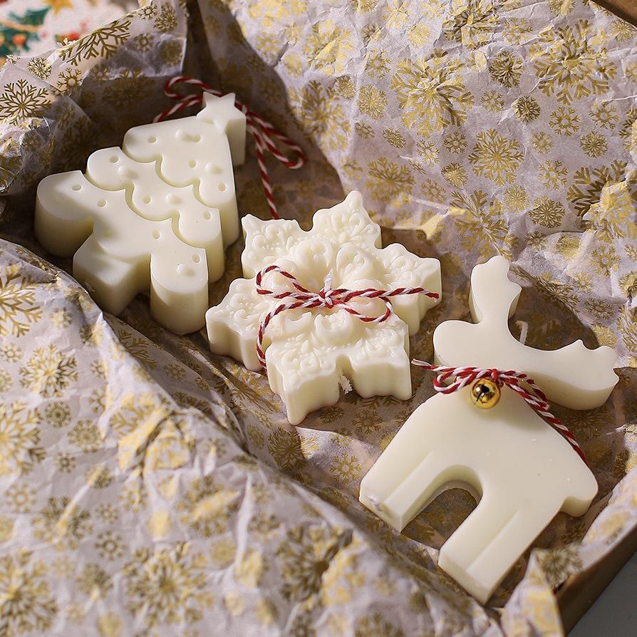 Nordic Christmas Tree Scented Candle Christmas Gift Creative Tree Handmade Holiday Scene Ornaments Handmade Creative