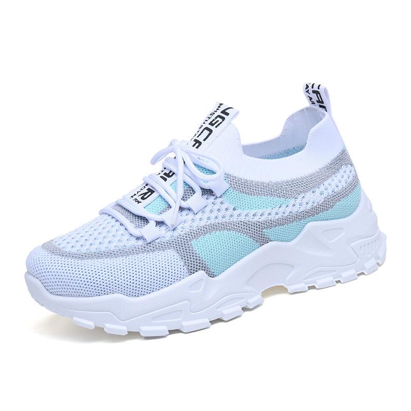 Women's Casual Sneakers Breathable Lace-Up Running Shoes Mesh Walking Shoes