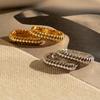 Fashion Twist Hoop Earrings for Women Gold Color U Shape Huggies Ear Buckle Waterproof Earring Vintage Jewelry Gift
