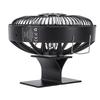 Heat Powered Fireplace Fan Quiet Round Aluminum Alloy Wood Stove Fan for Fireplace Wood Log Burning Stove
