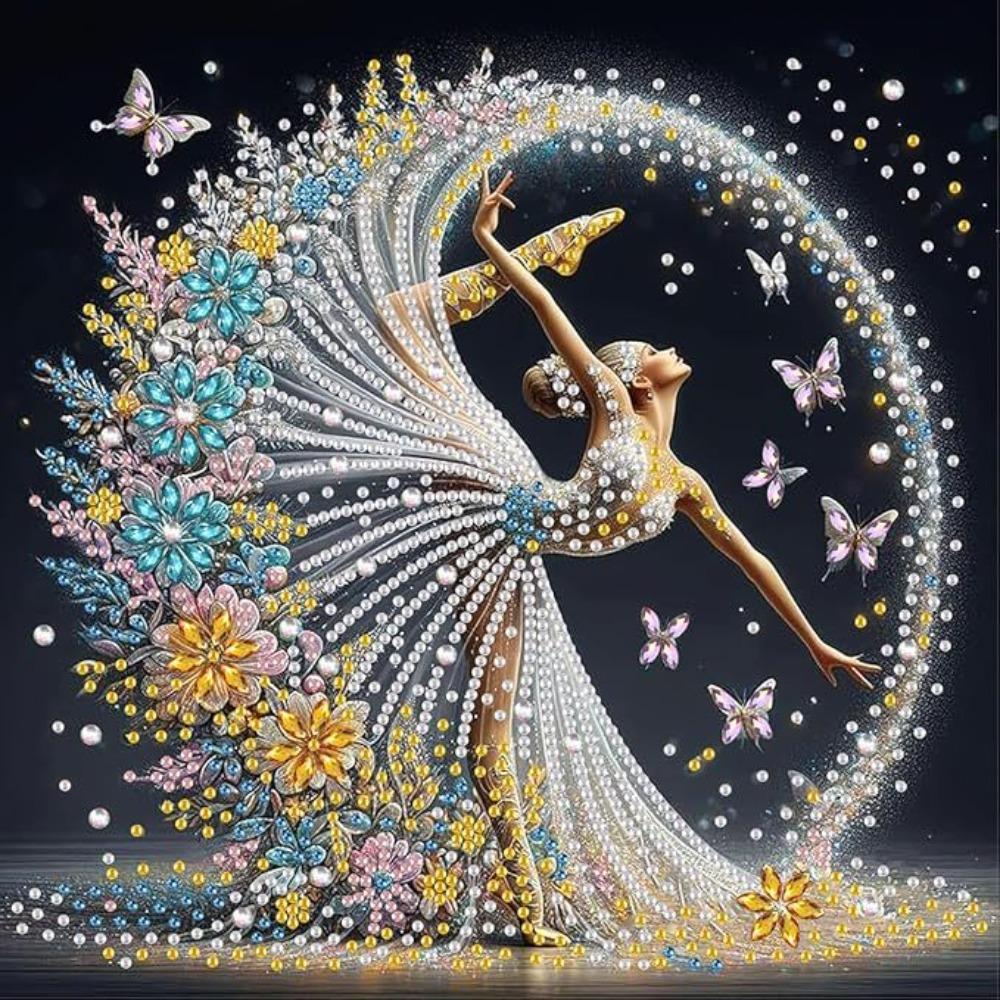 5d Diamond Painting Special-shaped Bright Diamond DIY Pearl Handmade Pendant Home Jewelry