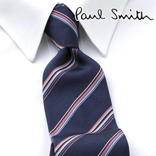 (Paul Smith) PAULSMITH Paul Smith Tie Navy Stripe PSJ-642 [Used]