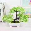 Kunstige planter Bonsai Liten Trepotte Falske Plante Blomster Potte Ornamenter For Hjem Rom Bord Dekorasjon Hotell Hage Dekor