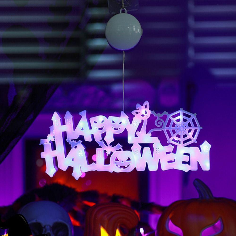 Front Door Halloween Decorative  Lights Door Sign Halloween Lighted Sign  Bar Decor