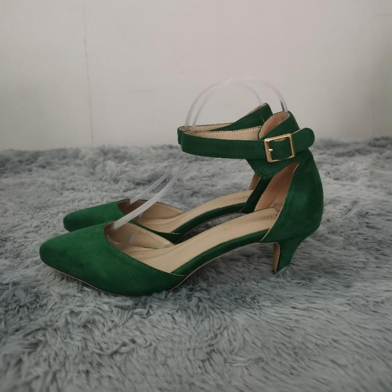 Women Ankle Straps Sandals Summer Classic Lady Bridal Suede Thick Heel Sexy Pumps Open Toe Office Wedding Party Dress Shoes