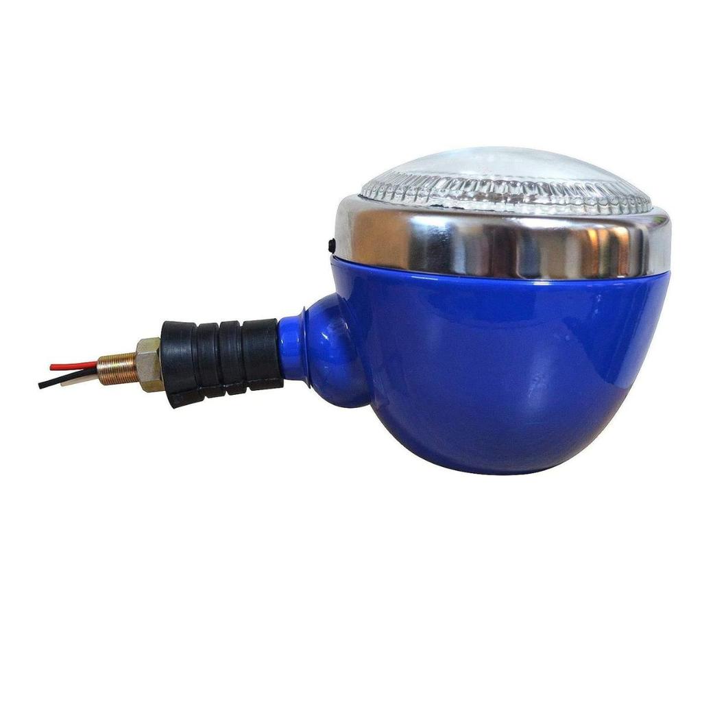 Scheinwerfereinheitssatz mit Chromring & 12V-Glühbirnen | Passend für Ford Traktor 2000, 3000, 4000, 5000, 7000 | Satz von 2 (LH+RH)